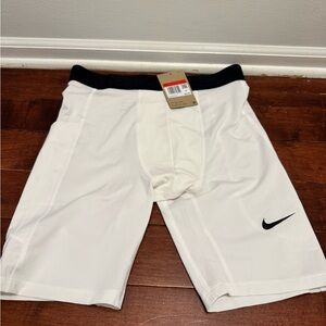 Nike Pro Boys Training Short Tights Extended Size Large + White FN8313-100